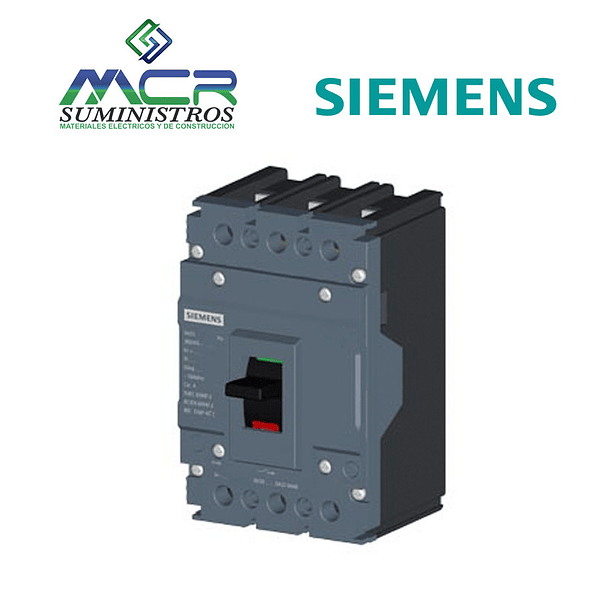 INTERRUPTOR CAJA MOLDEADA 3 POLOS 125 AMPERIOS 18KA SIEMENS 