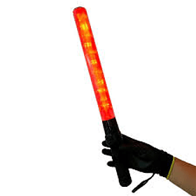 BARRA LED SEÑALIZACION Y SEGURIDAD DE TRANSITO ROJO CON PILA