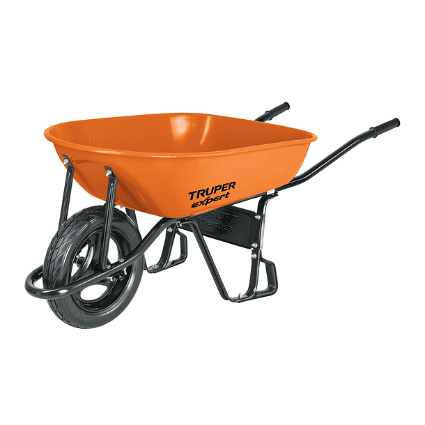 CARRETILLA 156 L REFORZADA NARANJA IMPONCHABLE 750kg TRUPER 