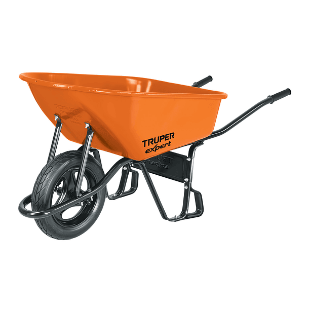 CARRETILLA 170 L REFORZADA NARANJA IMPONCHABLE 750kg TRUPER 