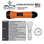 LINTERNA ANTIEXPLOSIVA INDUSTRIAL A PRUEBA DE AGUA 20CM AMERICANA 2
