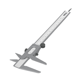 CALIBRADOR VERNIE ESCOLAR ACERO PIE DE REY PULG mm PRETUL