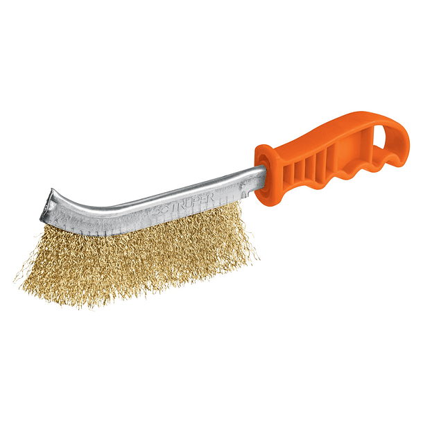 CEPILLO CURVO ALAMBRE ONDULADO ANTI CHISPA 24x2cm TRUPER 