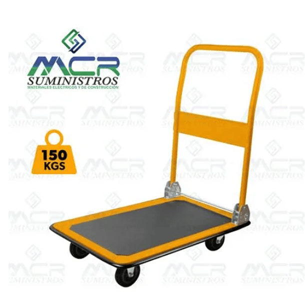 CARRO CARRETA PLEGABLE DE CARGA CON PLATAFORMA 150KG TOLSEN 1