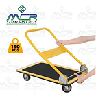 CARRO CARRETA PLEGABLE DE CARGA CON PLATAFORMA 150KG TOLSEN 2