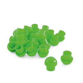 CAPUCHON DE SEGURIDAD DE 1/4, 3/8, 1/2 Y  5/8 PARA VARILLAS EXTERNAS VERDE 100UND