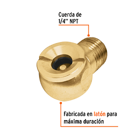 CABEZA INFLADORA DE LLANTAS MACHO ENTRADA 1/4” TRUPER