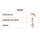 PISTOLA METALICA PARA SOPLETEAR ENTRADA 1/4