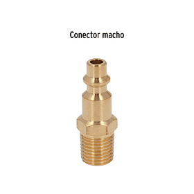 CONECTOR RAPIDO MACHO LATON BLISTER 1/4