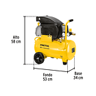 COMPRESORA HORIZONTAL 2 1/2 HP / 1 1/2 HP 20 LITROS PRETUL 3