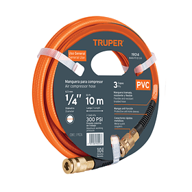 MANGUERA PVC PARA COMPRESORA DIAM 3/8” LARGO 10mts TRUPER