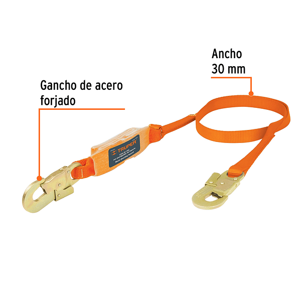 LINEA VIDA CON AMORTIGUADOR 2,268 kg TRUPER 2