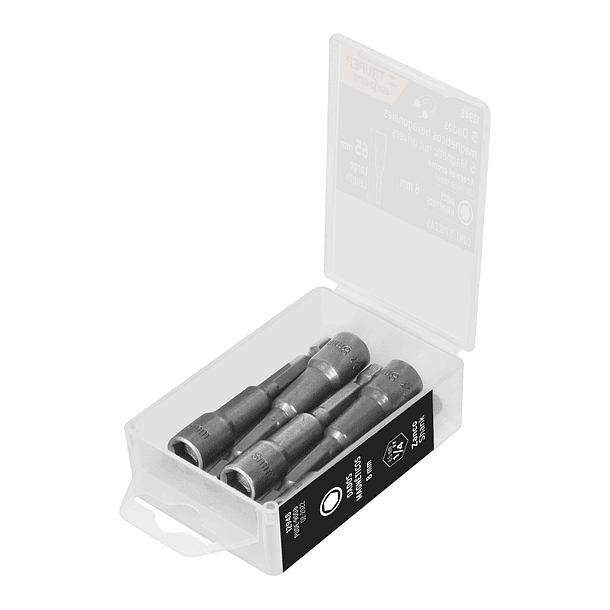ESTUCHE 5 DADOS MAGNETICOS 5mm LARGO 2 1/2” 65mm TRUPER 1