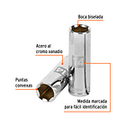 DADO TUBULAR HEXAGONAL MILIMETRICO 14mm ENCASTRE 3/8” TRUPER 2