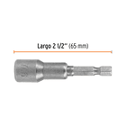 ESTUCHE 5 DADOS MAGNETICOS 7/16” LARGO 2 1/2” 65mm TRUPER 2