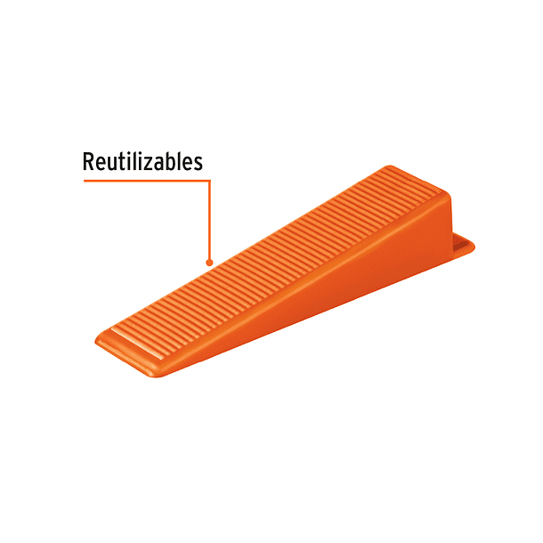 CUÑA PARA NIVELACION DE MAYOLICA BOLSA 100 UNID TRUPER 3