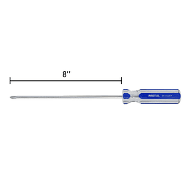 DESARMADOR CRUZ MANGO PVC 1/4 ” X 8” PRETUL