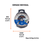 DISCO DIAMANTADO CORTE PISO PORCELANATO DIAM. 4 1/2” TRUPER 2