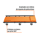 CAMA DE ACERO PARA MECANICO TAMAÑO 36” SOPORTE 130kg TRUPER 2