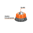 ESCOBILLA COPA ALAMBRE 0.5 mm DIAMETRO 4” LARGO 26mm TRUPER 2