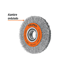 ESCOBILLA ALAMBRE ONDULADO DIAMETRO 6” ESPESOR 13/16” TRUPER 2