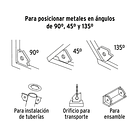 ESCUADRA MAGNETICAS CAPACIDAD DE CARGA 20kg 44LB PRETUL 2