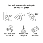 ESCUADRA MAGNETICAS CAPACIDAD DE CARGA 10kg 22LB PRETUL 2