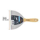 ESPATULA FLEXIBLE ACERO CARBONO ANCHO 6” 15cm TRUPER 1