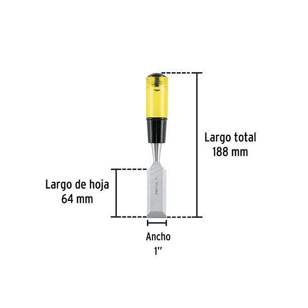 FORMON ANCHO 1” 25mm PRETUL 1