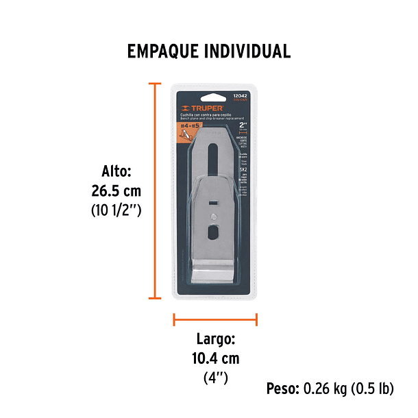 HOJA CON CONTRA GARLOPA CEPILLO CARPINTERO 2