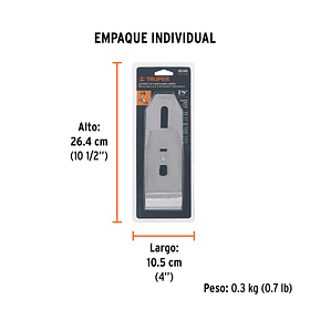 HOJA CON CONTRA GARLOPA CEPILLO CARPINTERO 2 3/8“ TRUPER