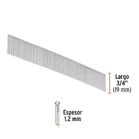 CLAVOS PARA CLAVADORA CALIBRE 18 CAJA 5000 PZA 3/4” TRUPER