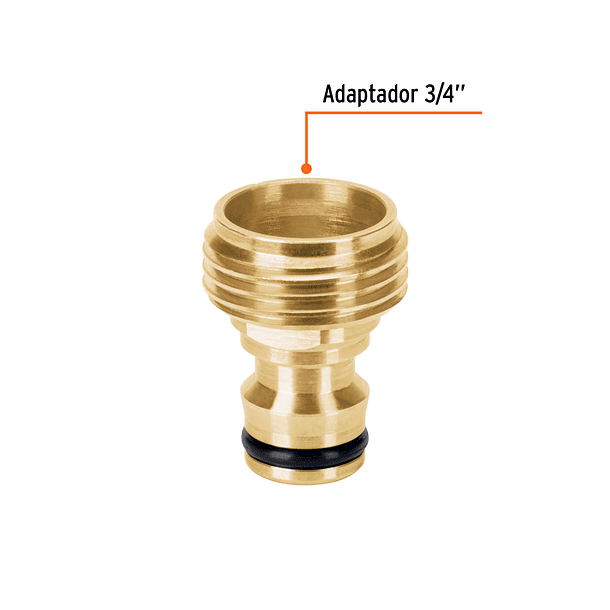 CONECTORES LATON SISTEMA CLICK 3/4” MACHO TRUPER 1