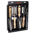 JUEGO DE HERRAMIENTAS PARA JARDIN MANGO 6” 15cm 4PZA TRUPER 4