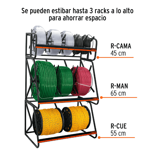 RACK TUBO DESPACHADOR DE MANGUERAS 65 X 100 X 64 cm TRUPER 2