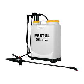 FUMIGADOR MANUAL DE MOCHILA 20L 5.2 GALONES 44 PSI PRETUL