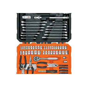 JUEGO 119 PIEZAS MIXTO PARA MECANICO 1/4” 3/8” TRUPER
