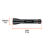 LINTERNA LED ALUMINIO A PILAS IPX4 250 LUMENES 110m TRUPER 1