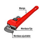 LLAVE STILSON LARGO 10