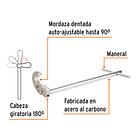 LLAVE PARA GASFITERO LARGO 12” 30cm CAPACIDAD 1/2” 1“ TRUPER 2