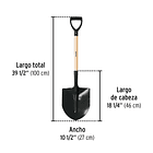 LAMPA CUCHARA 46x100cm ESPESOR 1.3mm PRETUL 1