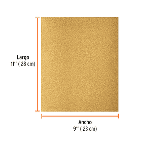 LIJA PARA MADERA 28x23cm GRANO 120 BOX 25 PIEZAS TRUPER