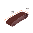 LIJA BANDA PARA MADERA 10x60cm GRANO 40 BOLSA 5 PZA TRUPER 1