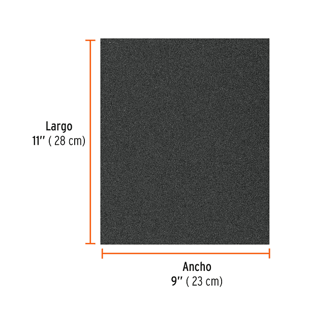 LIJA DE AGUA 28x23cm GRANO 240 BOX 25 PIEZAS TRUPER 1