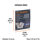 LIJA DE AGUA MICROFINA GRANO 1200 BOX 25 PIEZAS TRUPER 2