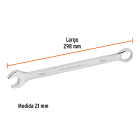 LLAVE MIXTA EXTRALARGA 21mm x 298mm TRUPER
