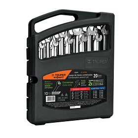 JUEGO 20 LLAVES EXTRALARGA MIXTA STANDARD MILIMETROS TRUPER
