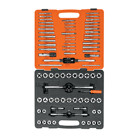 JUEGO DE MACHOS Y TARRAJAS 76 PIEZAS TRUPER