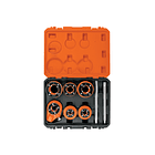 JUEGO DE TARRAJAS PARA TUBOS 7 PIEZAS PEINES ACERO 2X TRUPER 1