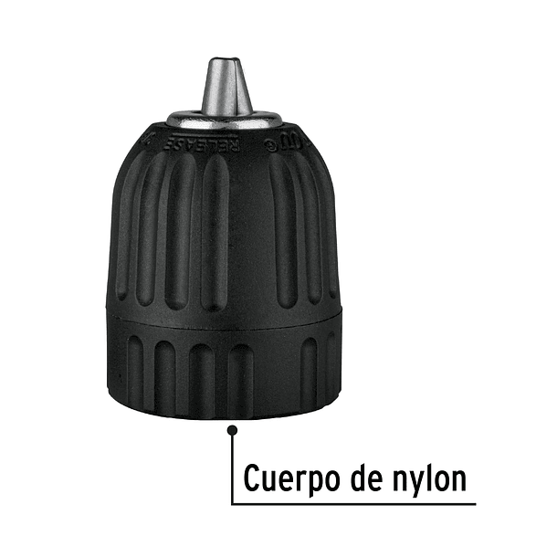 MANDRIL NYLON CHUCKS 3/8” SIN LLAVE 10mm PRETUL 2